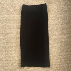James Perse classic minima midi skirt - black size 1